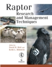 Raptor Research and Management Techniques - Book