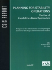 Planning for Stability Operations : The Use of Capabilities-Based Approaches - Book
