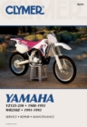 Yamaha YZ125-250 (1988-1993) & WR250Z (1991-1993) Motorcycle Service Repair Manual - Book
