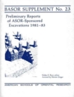 PRELIM REPORTS 1981-83 (BASOR SUPP 23) - Book