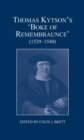 Thomas Kytson's 'Boke of Remembraunce' (1529-1540) - Book