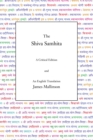 The Shiva Samhita : A Critical Edition and an English Translation - eBook