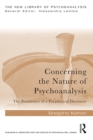Concerning the Nature of Psychoanalysis : The Persistence of a Paradoxical Discourse - eBook