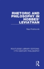 Rhetoric and Philosophy in Hobbes' Leviathan - eBook