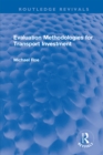Evaluation Methodologies for Transport Investment - eBook