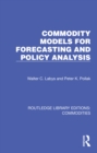 Commodity Models for Forecasting and Policy Analysis - eBook