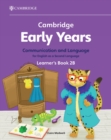 Cambridge Early Years Communication and Language for English as a Second Language Learner's Book 2B : Early Years International - Book