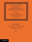 The Colloquia of the Hermeneumata Pseudodositheana: Volume 1, Colloquia Monacensia-Einsidlensia, Leidense-Stephani, and Stephani - Book