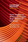 Trans-studies on Writing for English as an Additional Language - Book