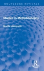 Studies in Metaphilosophy - Book