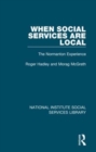 When Social Services are Local : The Normanton Experience - Book