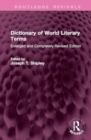 Dictionary of World Literary Terms : Enlarged and Completely Revised Edition - Book