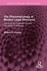 The Phenomenology of Modern Legal Discourse : The Juridical Production and the Disclosure of Suffering - eBook