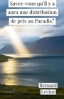 Savez-vous qu'il y a aura une distribution de prix au Paradis? - eBook