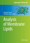 Analysis of Membrane Lipids - Book