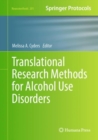 Translational Research Methods for Alcohol Use Disorders - eBook