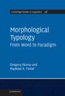 Morphological Typology : From Word to Paradigm - Book