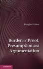 Burden of Proof, Presumption and Argumentation - Book