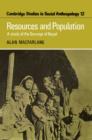 Resources and Population : A Study of the Gurungs of Nepal - Book