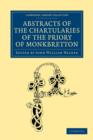 Abstracts of the Chartularies of the Priory of Monkbretton - Book