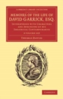 Memoirs of the Life of David Garrick, Esq. 2 volume Set : Interspersed with Characters and Anecdotes of his Theatrical Contemporaries - Book