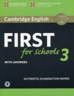 Cambridge English First for Schools 3 Student's Book with Answers with Audio - Book