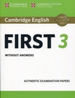Cambridge English First 3 Student's Book without Answers - Book