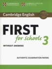 Cambridge English First for Schools 3 Student's Book without Answers - Book