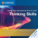Cambridge International AS and A Level Thinking Skills Cambridge Elevate Teacher's Resource Access Card - Book