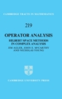 Operator Analysis : Hilbert Space Methods in Complex Analysis - Book