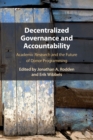 Decentralized Governance and Accountability : Academic Research and the Future of Donor Programming - Book