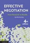Effective Negotiation : From Research to Results - eBook