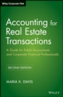 Accounting for Real Estate Transactions : A Guide For Public Accountants and Corporate Financial Professionals - eBook