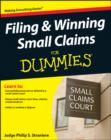 Filing & Winning Small Claims For Dummies - Book
