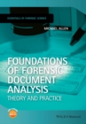 Foundations of Forensic Document Analysis : Theory and Practice - eBook