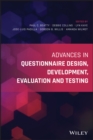 Advances in Questionnaire Design, Development, Evaluation and Testing - Book
