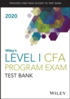 Wiley's Level I CFA Program Study Guide + Test Bank 2020 - Book