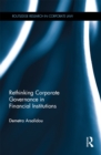 Rethinking Corporate Governance in Financial Institutions - eBook