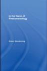 In the Name of Phenomenology - eBook