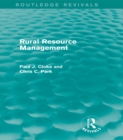 Rural Resource Management (Routledge Revivals) - eBook