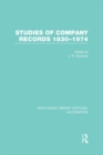 Studies of Company Records (RLE Accounting) : 1830-1974 - eBook