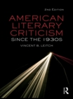 American Literary Criticism Since the 1930s - eBook