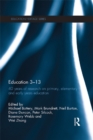 Education 3–13 : 40 Years of Research on Primary, Elementary and Early Years Education - eBook