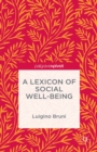 A Lexicon of Social Well-Being - eBook