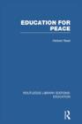 Education for Peace (RLE Edu K) - Book