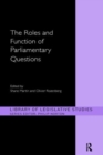 The Roles and Function of Parliamentary Questions - Book