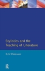 Stylistics and the Teaching of Literature - Book