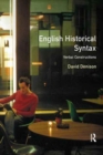 English Historical Syntax - Book