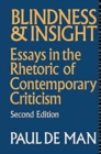 Blindness and Insight : Essays in the Rhetoric of Contemporary Criticism - Book