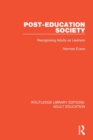 Post-Education Society : Recognising Adults as Learners - Book